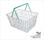 China Pequeña galjanoplastia de cromo de la cesta de compras del metal de la tienda al por menor 400x300x215m m compañía