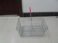China Ate con alambre la cesta de compras del metal con la sola manija para el supermercado y la tienda 28L compañía