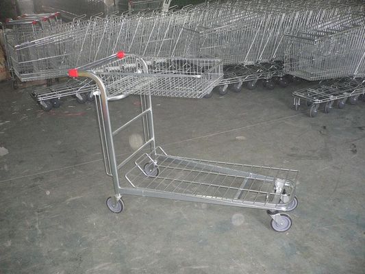 China Carretilla de Warehouse del cargo del supermercado con la cesta plegable y el logotipo modificado para requisitos particulares fábrica