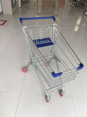 China Carro de compras de acero del supermercado con el cinc que platea la capa clara del polvo fábrica