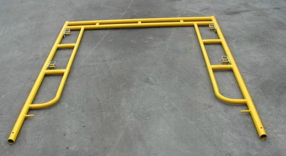 China El paseo con poco carbono revestido amarillo a través del andamio enmarca el diseño americano 5x5 fábrica