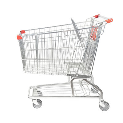 Metal alemán de acero Mesh Basket Galvanized del carro de la compra del supermercado Q195