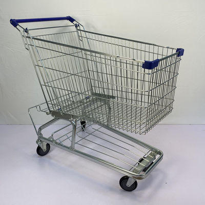 comprar tipo alemán durable carro de la compra de acero del metal de los carros del ultramarinos del colmado 240L online manufacture