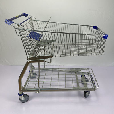 comprar Carretilla galvanizada de las compras del metal de la rueda de Travellator de las carretillas del supermercado online manufacture