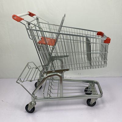 comprar carro de la compra de acero del ultramarinos alemán del supermercado 125L con el estante de la cerveza del metal online manufacture