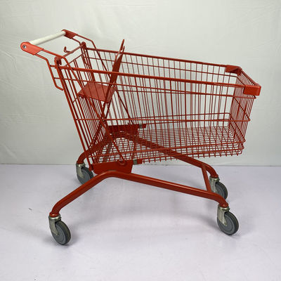 comprar Carro de la compra grande europeo de acero rojo del certificado 180L del CE del carro de la compra online manufacture
