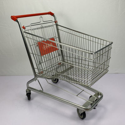comprar El carro modificado para requisitos particulares del ultramarinos del supermercado 150L cubre con cinc la carretilla plateada de las compras de Warehouse online manufacture