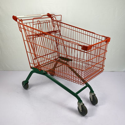 comprar 210L modificó color para requisitos particulares rojo de la carretilla de las compras del supermercado del metal y verde de tipo europeo online manufacture