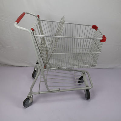 comprar Carretilla blanca de las compras del supermercado del boutique de la capa 100L del polvo con las ruedas de Tente TPR online manufacture