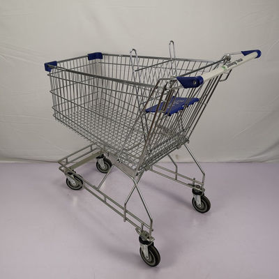 comprar La carretilla regular de las compras del supermercado 125L cubre con cinc el CE de la carretilla de las compras de 4 ruedas online manufacture
