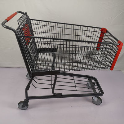 comprar Carretilla americana de las compras del estilo 125L Warehouse con las ruedas de Tente TPR del ángulo de la colisión online manufacture