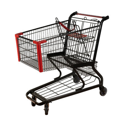 comprar EN ligero BS 1929 del carro del ultramarinos de la carretilla de las compras del metal del negro 125L online manufacture
