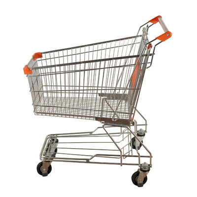 comprar Metal Mesh Cage Powder Coating de la capacidad grande de la carretilla 125L del supermercado con mejores ventas del estilo de Asia que hace compras online manufacture