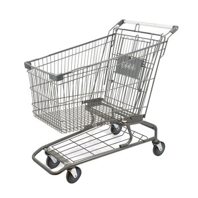 comprar Cinc del carro de la compra del metal de la capacidad grande 180L y capa americanos grises claros del polvo online manufacture