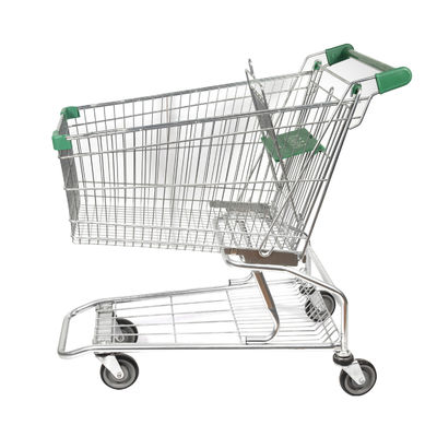 comprar Carro al por mayor del supermercado del ultramarinos del alto de las ventas 125L de la obra clásica carro de la compra americano convencional del metal online manufacture
