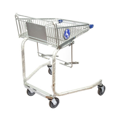 comprar La carretilla inhabilitada de las compras del metal perjudicó los carros con el echador de la escalera móvil online manufacture