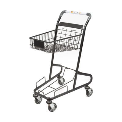comprar Carro del ultramarinos del metal del supermercado de la cesta de la carretilla 45L de la cesta de compras de la capa doble online manufacture