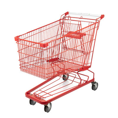 comprar Carro de la compra grande rojo de acero de la carretilla 210L del mercado de metal que hace compras Q195 online manufacture