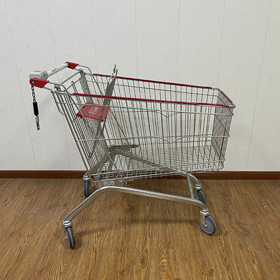 comprar 180L de supermercado galvanizado de supermercado europeo con cerradura de monedas online manufacture