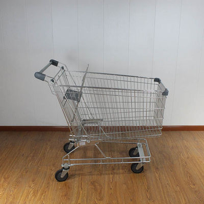 comprar 215L estilo australiano de propósito general variado del supermercado de compras del carrito gris de plástico ruedas de poliéster online manufacture