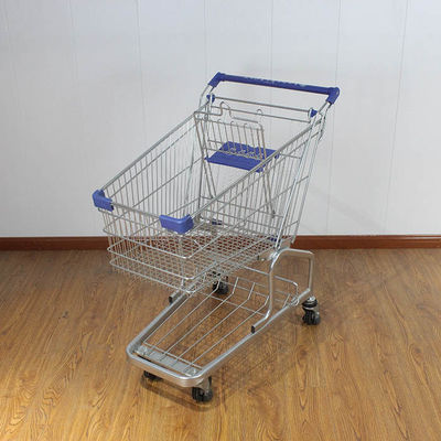 comprar 100L Tienda de comestibles Carruaje rodante de acero con revestimiento en polvo de tipo alemán Carrito de compras de acero online manufacture
