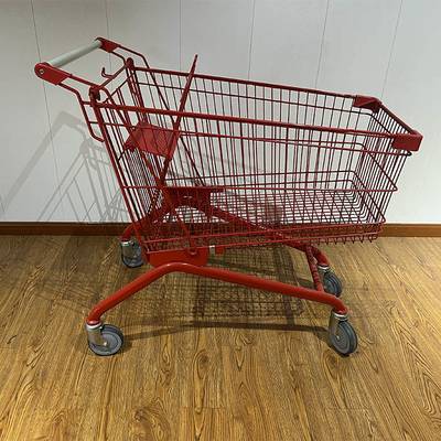 comprar Carro de compras comercial ligero personalizable de 210L rojo, carrito de compras para supermercado online manufacture