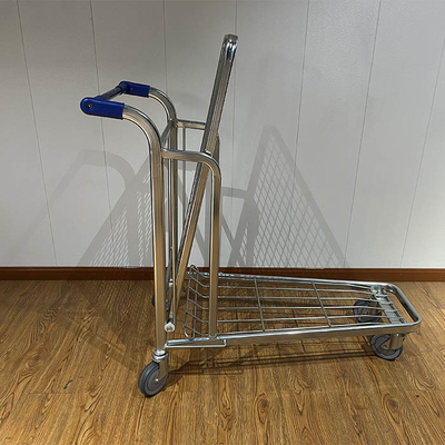 comprar Transporte Trolleys de limpieza del hogar Tally Of Cargo Liquido Plegable Trolleys de almacén pesado con ruedas de 5 pulgadas de PU online manufacture