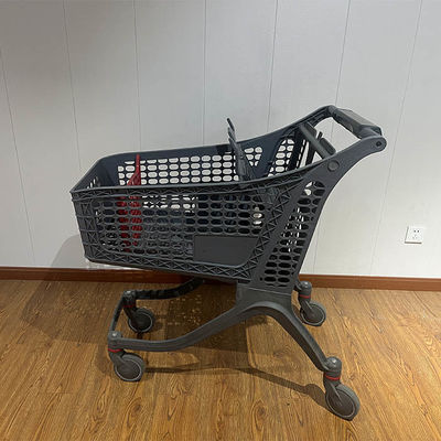 comprar 175L Customized Logo Retail Grocery Store Cart Supermarket Trolley Plastic Shopping Cart online manufacture