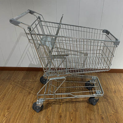 comprar Carro de la compra de supermercado cromado de 150L para tiendas, Asian Markte online manufacture