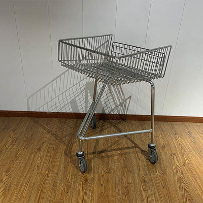 comprar Shallow Shopping Trolley For Disabled  With Escalator Wheels Push Along Steel Shopping Cart online manufacture