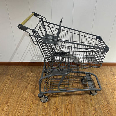 comprar 150L Store CE Certificate Elevator Wheel Steel Shopping Cart Fabricación en línea