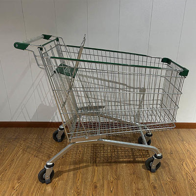 comprar Hot Sale Supermarket Metal European Shopping Trolley with PU Wheels Fabricación en línea