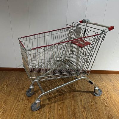 comprar 240L European Style Shopping Trolley with CE Certification Metal Supermarket Carts Fabricación en línea