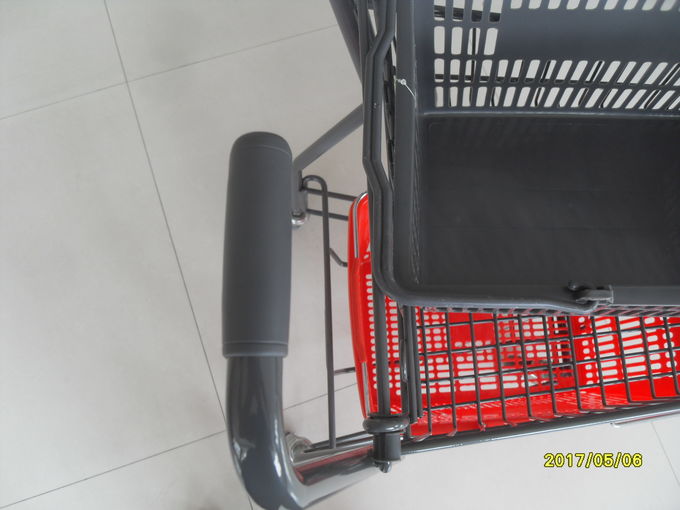 CE plano de dos niveles/GS/ROSH de la carretilla 50L de la cesta de compras del aeropuerto de la rueda